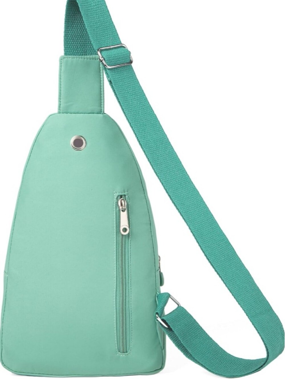 Unisex Crossbody Sling Bag Travel Backpack Lightweight Shoulder Green Blue Teal - Picture 3 of 4